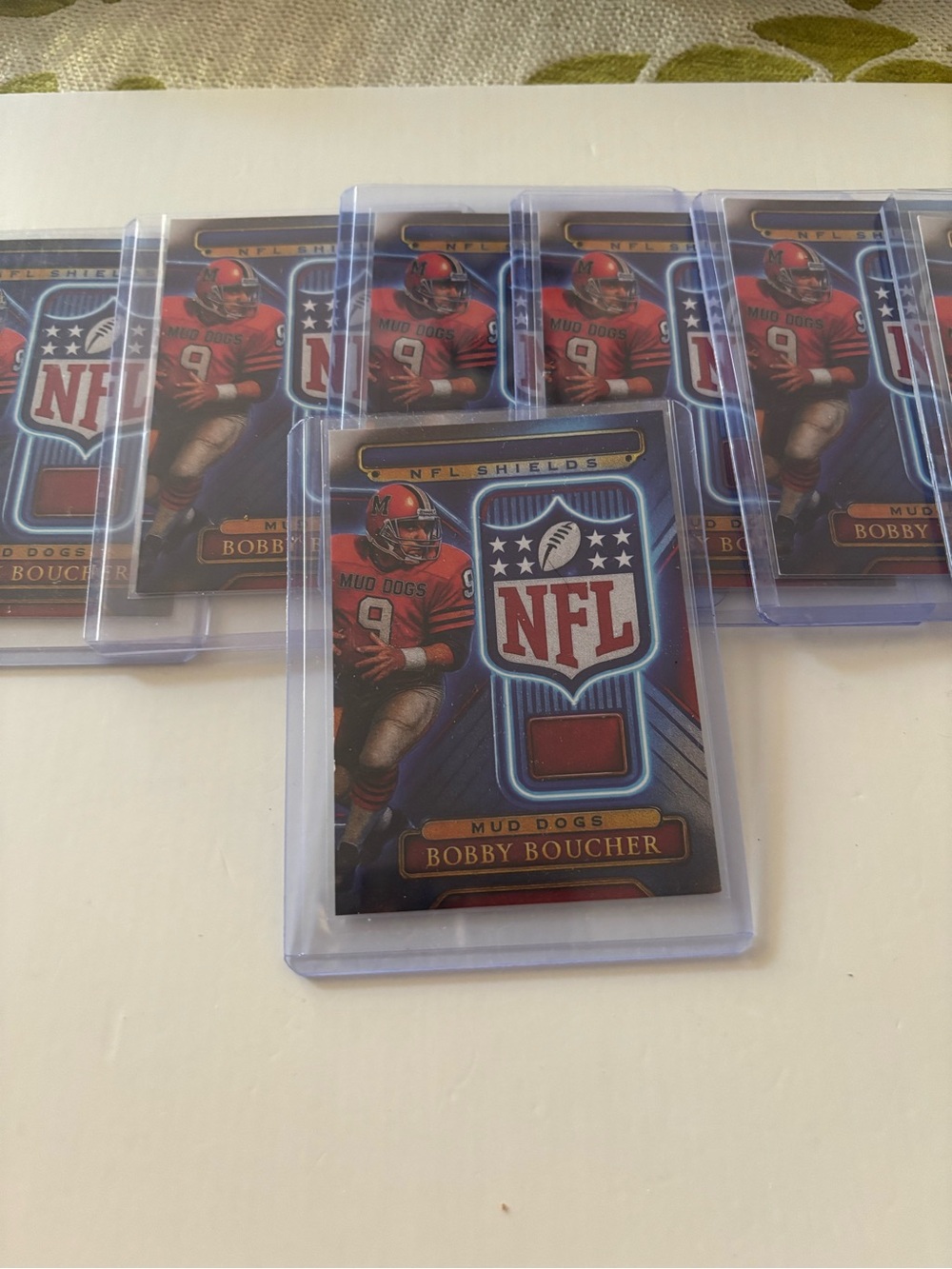 NFL Shields Trading Card - Red Bobby Boucher Patch